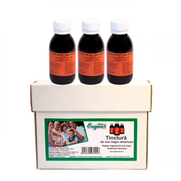 Tinctura din Coaja de Nuc Negru American – cutie cu 3×100 ml