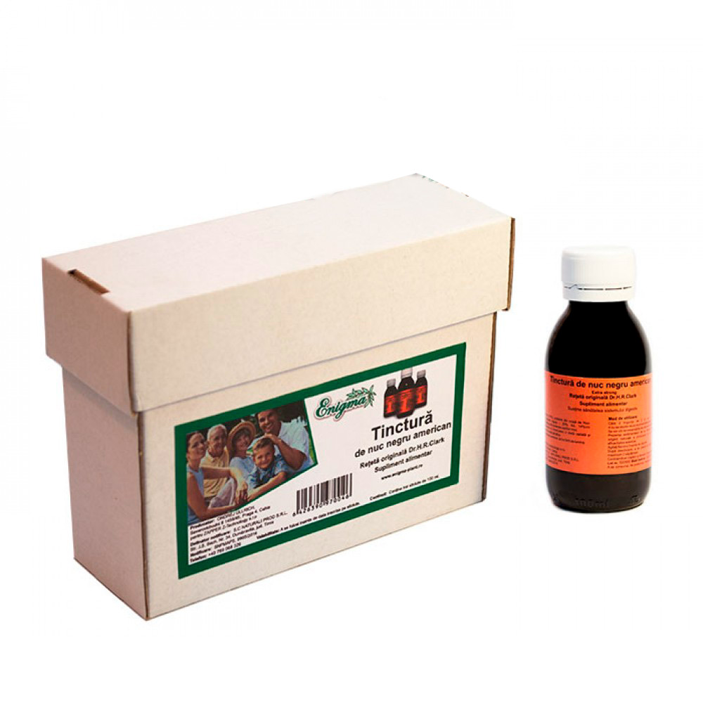 Tinctura din Coaja de Nuc Negru American – cutie cu 3×100 ml