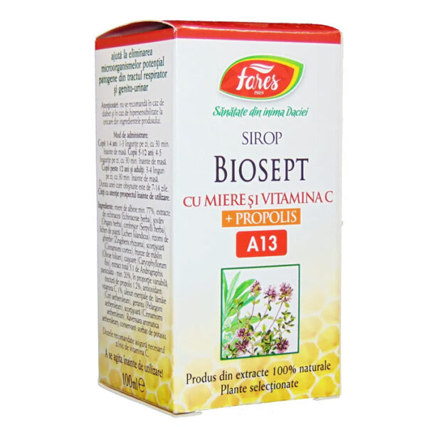 Biosept – antibacterian, antiviral, A13 – sirop
