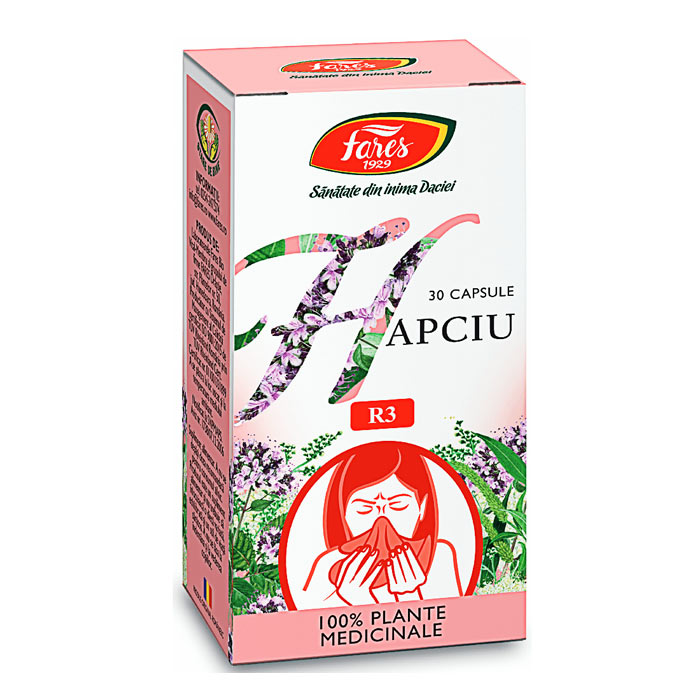 Hapciu – raceala si gripa, R3, capsule Fares