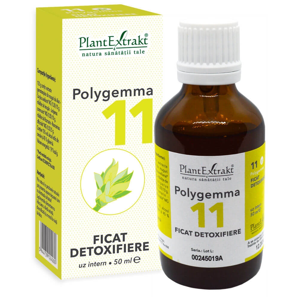 Polygemma 11 – Susţine funcţia de detoxifiere a ficatului – 50ml