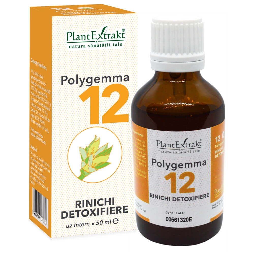 Polygemma 12 – Susţine funcţia de detoxifiere a rinichiului – 50ml