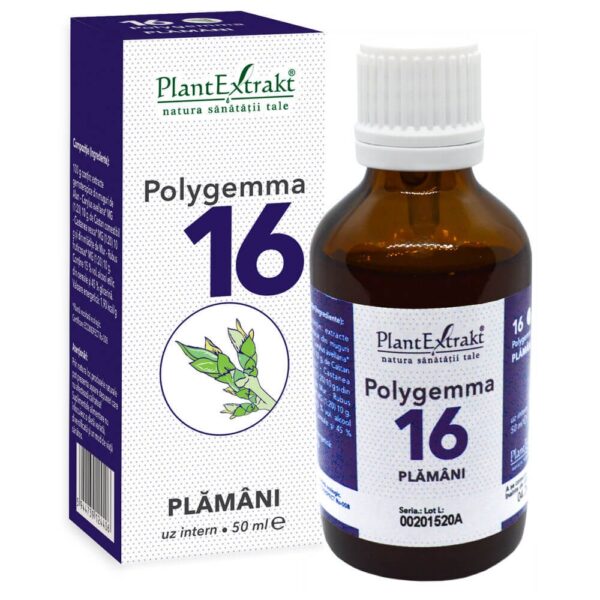 Polygemma 16 – Susţine activitatea pulmonară – 50ml