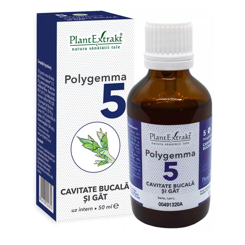 Polygemma 5 – Cavitate bucala si gat – 50ml