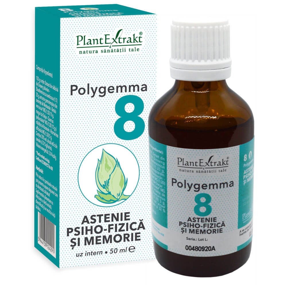 Polygemma 8 – Astenie psiho-fizica si memorie – 50ml