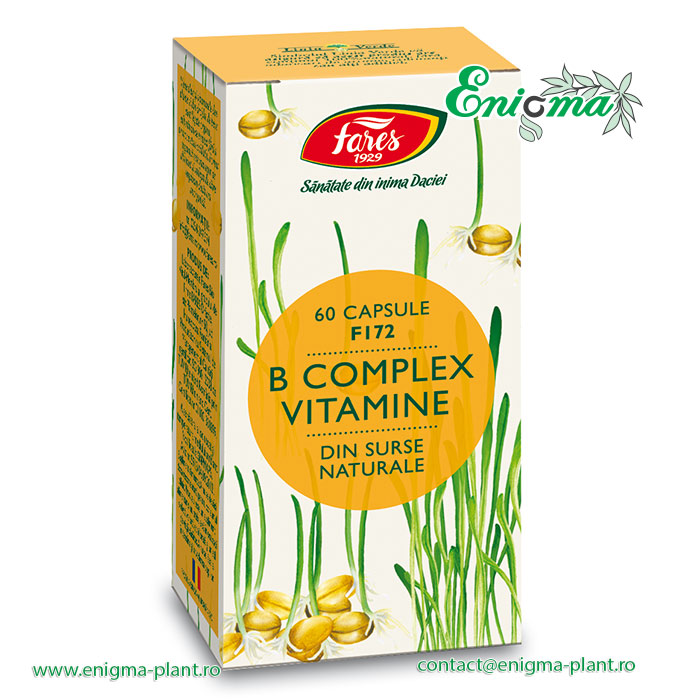 B complex vitamine naturale, F172, capsule