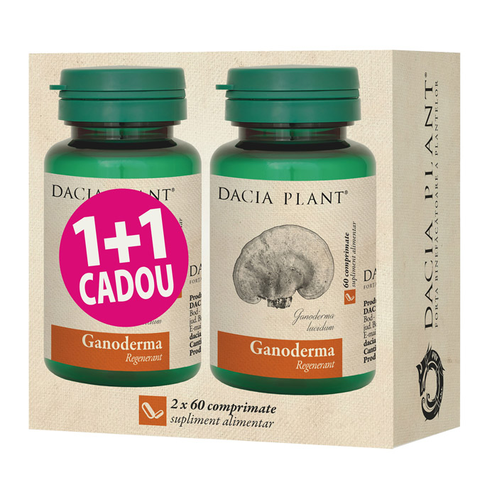 Ganoderma comprimate “1+1 CADOU”