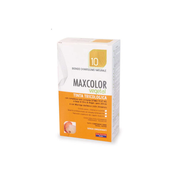 Vopsea de Par MaxColor Vegetal 10 BLOND DESCHIS