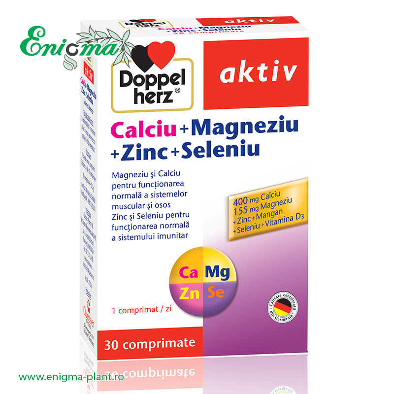 Doppelherz® aktiv Calciu + Magneziu + Zinc + Seleniu