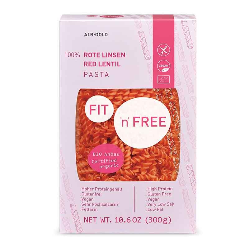 Fusilli Din Linte Rosie Eco 300G Alb Gold