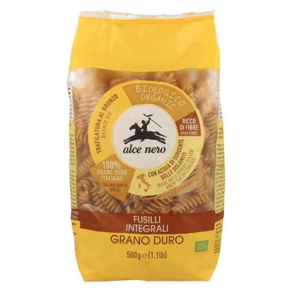 Fusilli  Din Grau Dur Eco 500Gr Alce Nero