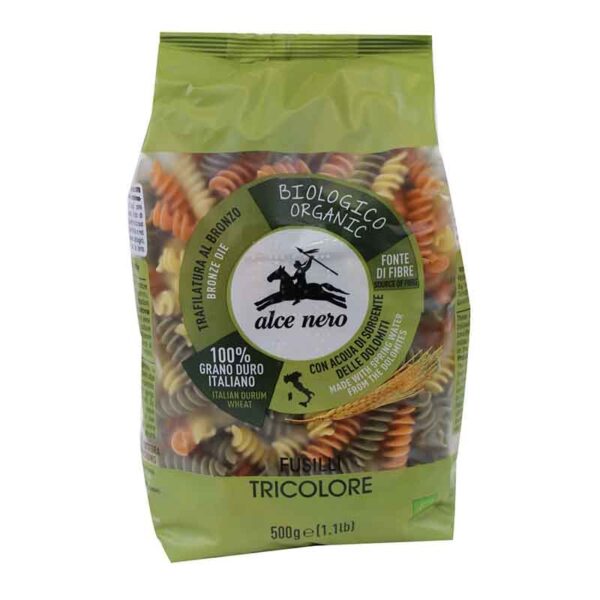 Paste Tricolore Fusilli  Eco 500Gr  Alce Nero