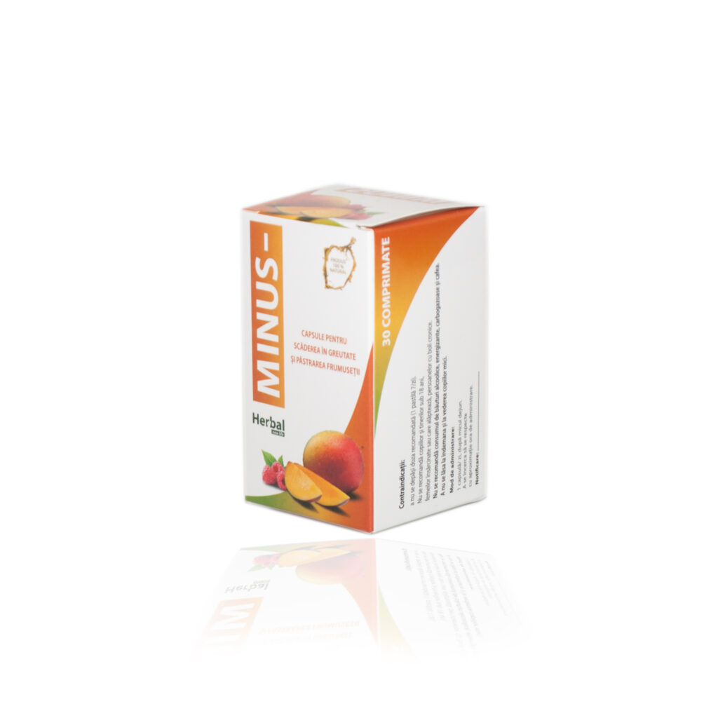 Capsula de slăbit Minus – Extracte de fructe pentru scăderea greutății (30 comprimate), Herbal New Life