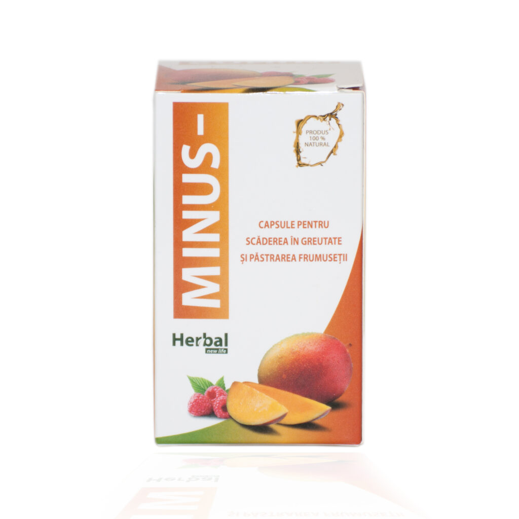 Capsula de slăbit Minus – Extracte de fructe pentru scăderea greutății (30 comprimate), Herbal New Life