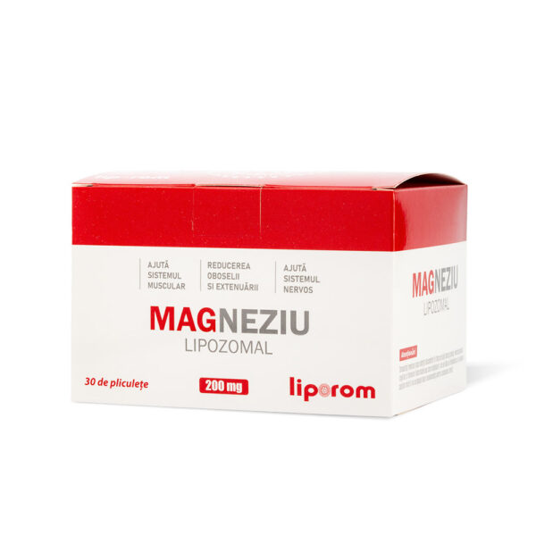 Magneziu lipozomal, 200mg, 30 plicuri, Liporom