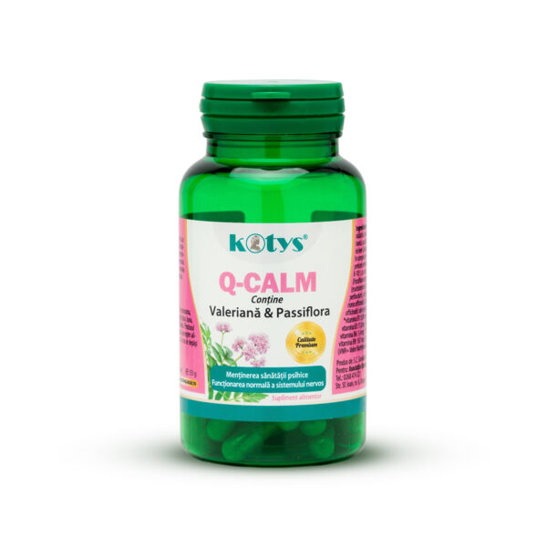 Q-Calm cu valeriana si passiflora 60 cps Kotys