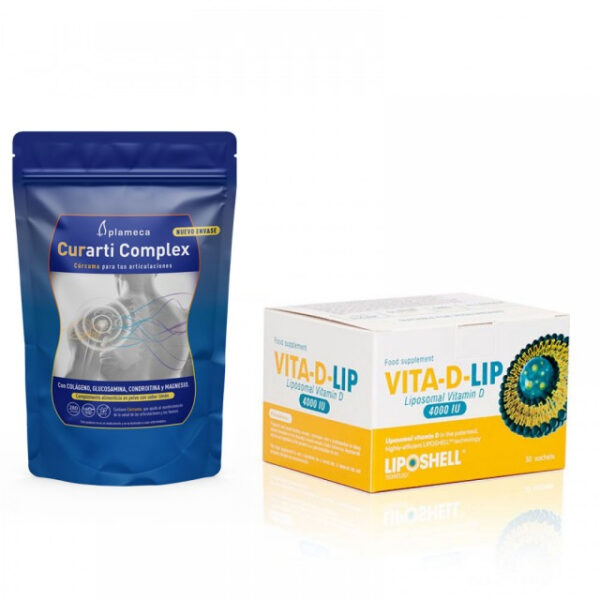 Pachet Promoțional – Vitamina D Lipozomală 4000 IU LIPOSHELL® + Curarti Complex