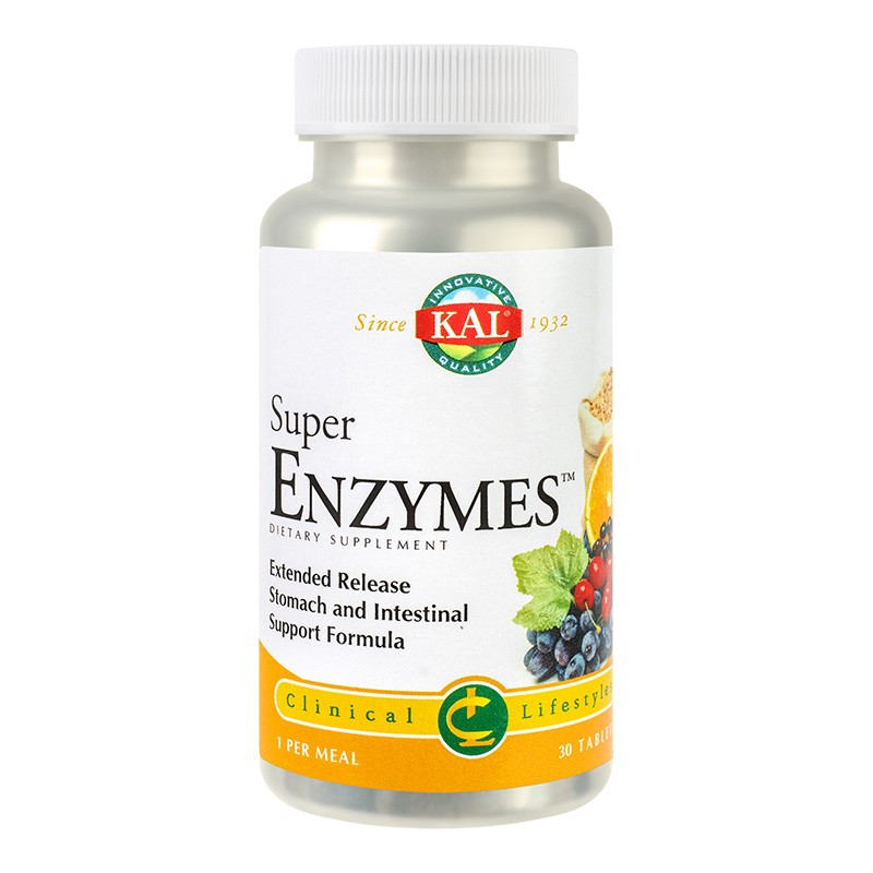 Super Enzymes Kal, 30 tablete, Secom