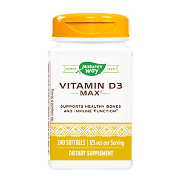 Vitamina D3 5000 UI Nature’s Way, 60 capsule, Secom