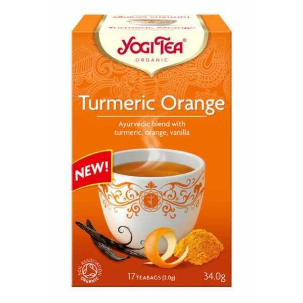 Ceai cu turmeric si portocala ECO, 17 dz Yogi Tea