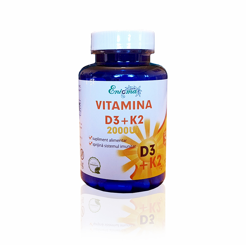 Vitamina D3+K2 2000 UI (120 capsule), Enigma