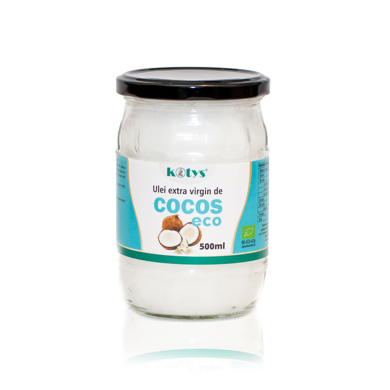 Ulei de cocos extra virgin Bio – 500ml, Kotys