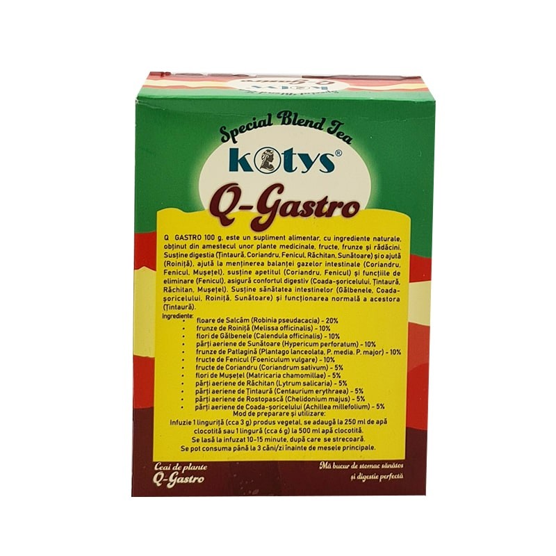Ceai din plante Q Gastro 100gr Kotys