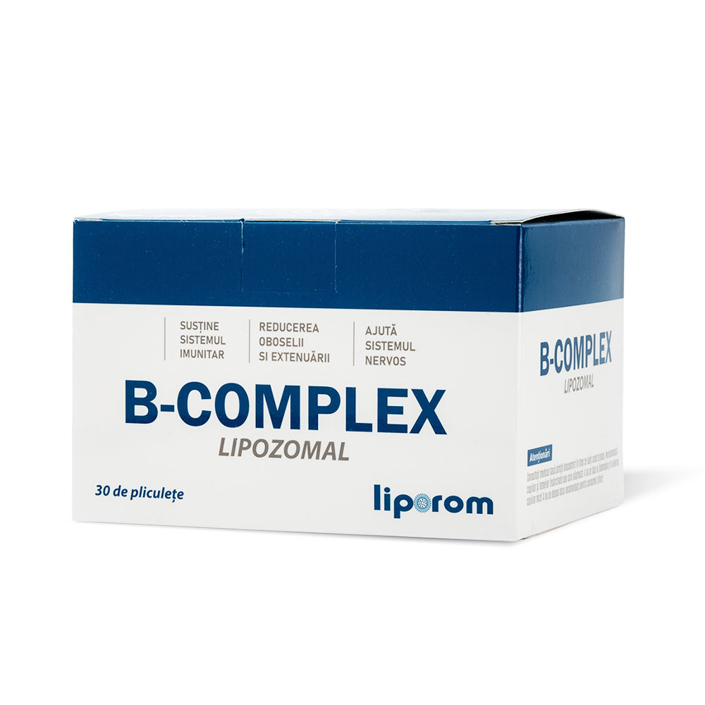 B-Complex lipozomal, 30 plicuri, Liporom