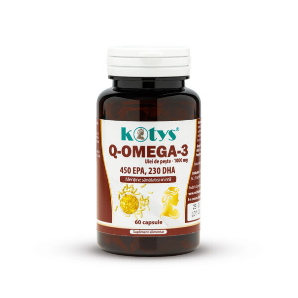 Omega 3 1000 mg, 500 EPA, 250 DHA, 60 capsule, Kotys