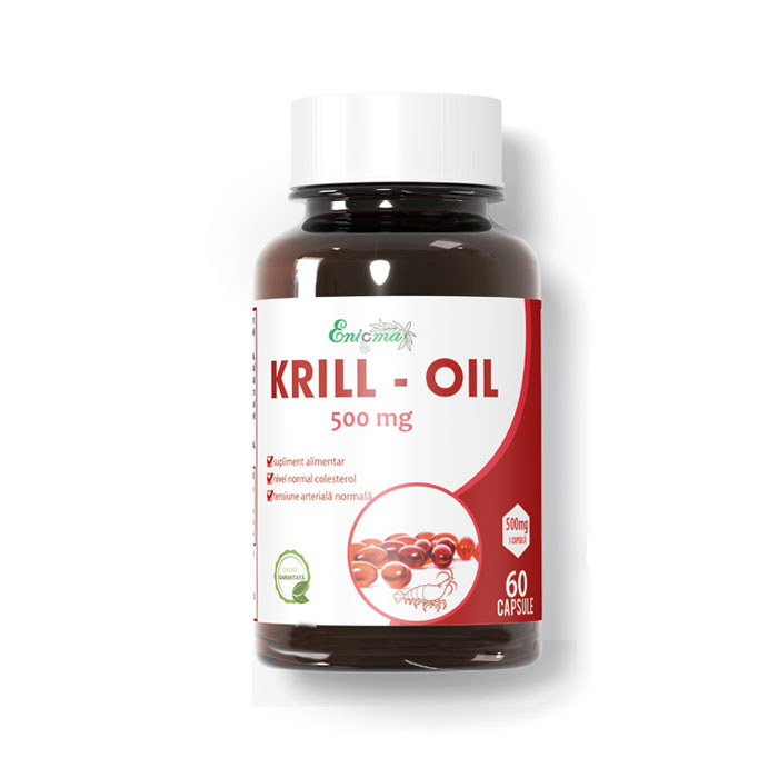 Ulei de Krill 500mg Enigma, 60cps