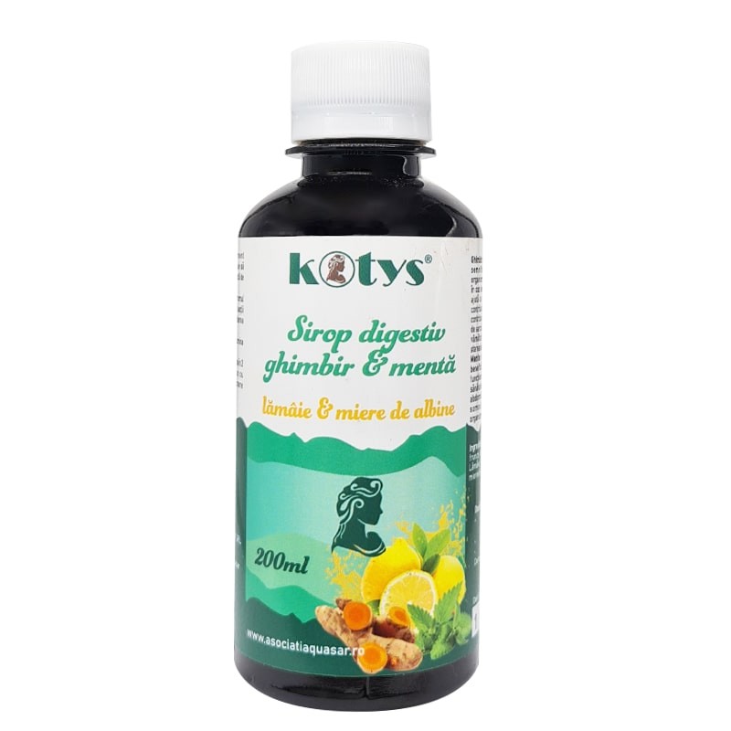 Sirop Digestiv Ghimbir si Menta 200ml, Kotys