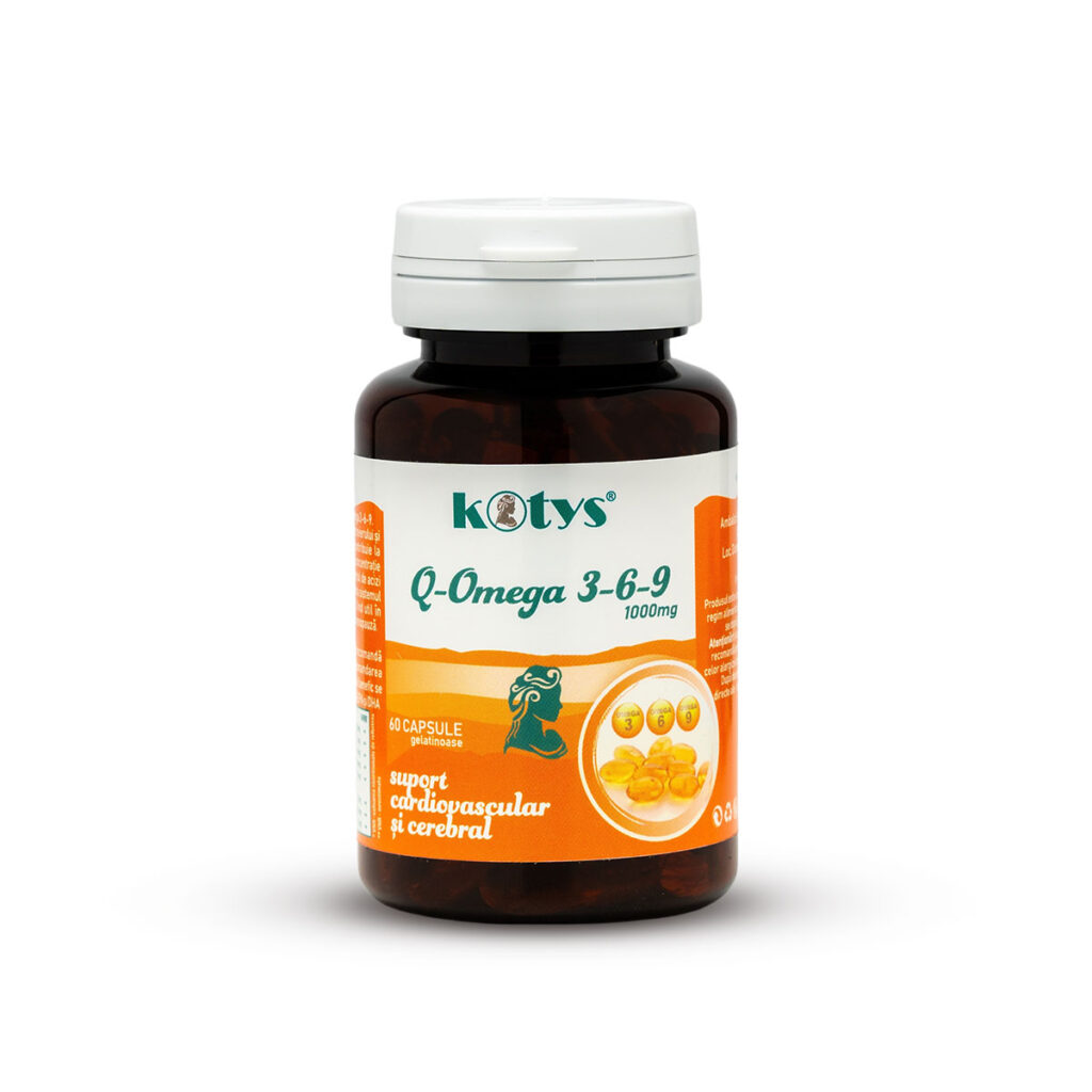 Omega 3-6-9 1000 mg , Kotys, 60 capsule gelatinoase