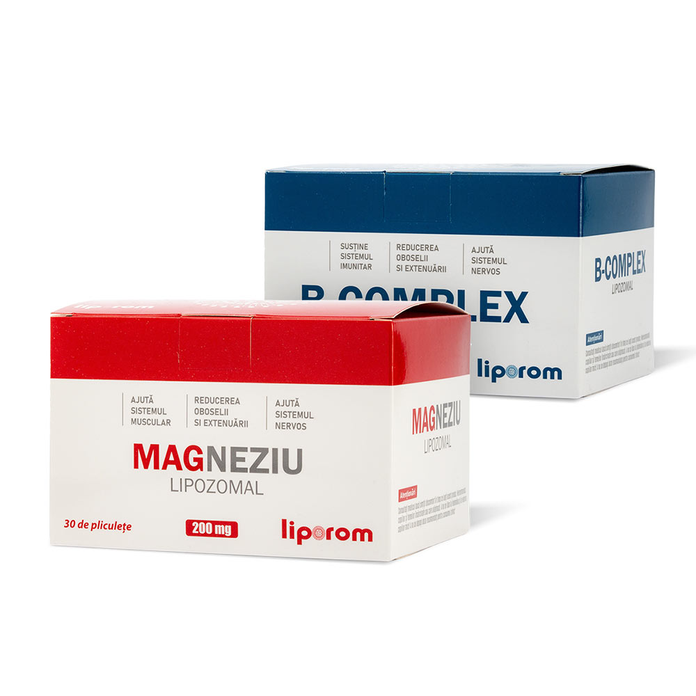 Pachet Magneziu Lipozomal + B Complex Lipozomal, Liporom