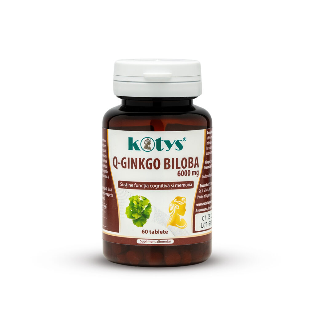 Q-Ginkgo Biloba 6000mg, 60tb, Kotys