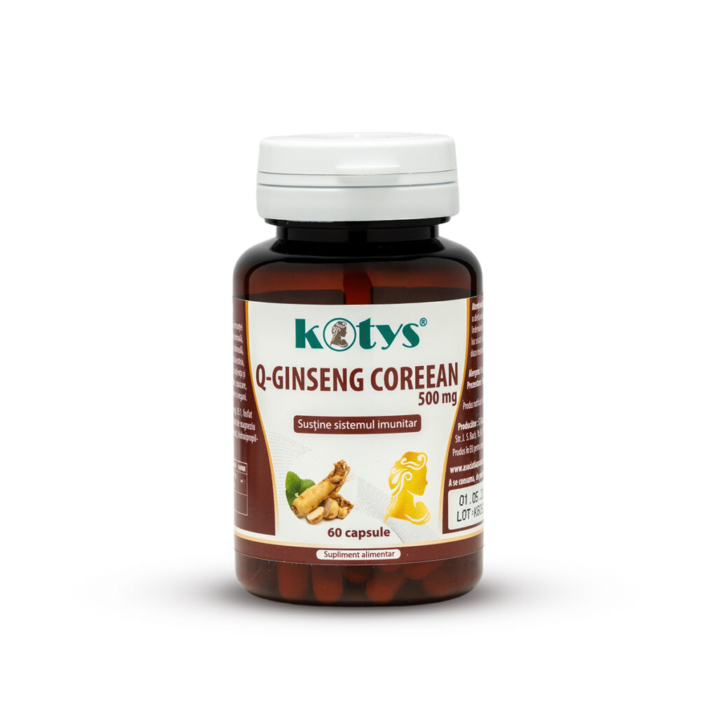 Q-Ginseng Coreean, 500mg, 60cps, Kotys
