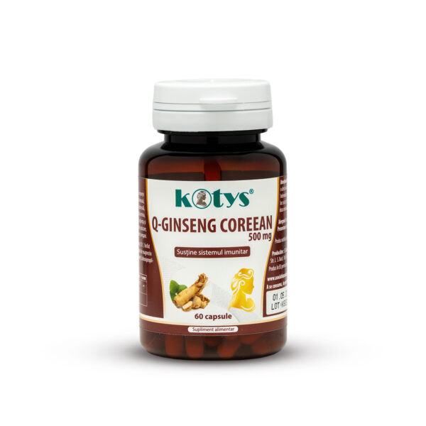 Q-Ginseng Coreean, 500mg, 60cps, Kotys