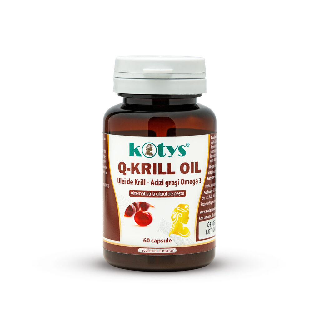 Q-Krill Oil, ulei de krill 500mg, 60cps, Kotys